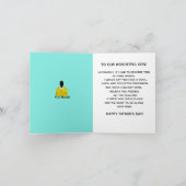 アフリカ系アメリカ人の息子の父の日のスーツ&タイカード カード (内部)