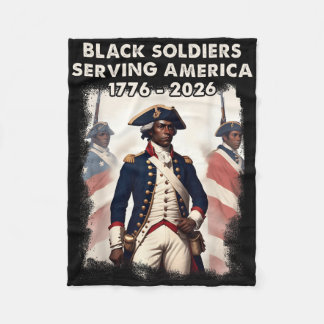 アフリカ系アメリカ人の愛国者 アメリカ独立戦争の兵士 フリースブランケット