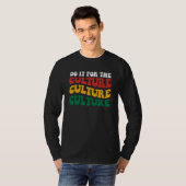 アフリカ系アメリカ人の文化のために行う Tシャツ (正面フル)