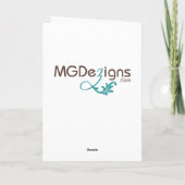 アフリカ系アメリカ人の新生児イラストレーション カード (裏面)