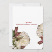 アフリカ系アメリカ人の新郎新婦結婚白 招待状 (裏面)