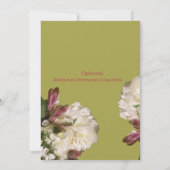 アフリカ系アメリカ人の新郎新婦金ゴールド&ピンク結婚ズ 招待状 (裏面)