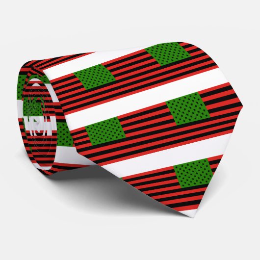 アフリカ系アメリカ人の旗-赤い黒いおよび緑 ネクタイ (ロール)