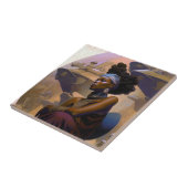 アフリカ系アメリカ人の未来的な女性 タイル (側面)