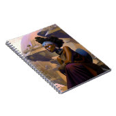 アフリカ系アメリカ人の未来的な女性 ノートブック (右側)