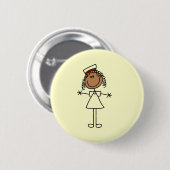 アフリカ系アメリカ人の棒の姿のTシャツおよびギフト 缶バッジ (正面&裏面)