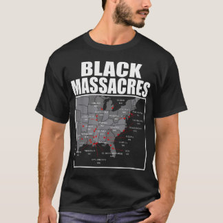 アフリカ系アメリカ人の歴史認識マップ アフロ女性 Tシャツ