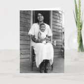 アフリカ系アメリカ人の母および子供カード カード (正面)