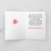 アフリカ系アメリカ人の母と娘のクリスマスカード サンキューカード (内部)