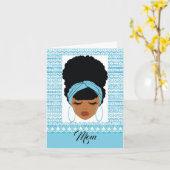 アフリカ系アメリカ人の母の日カード カード (黄色い花)