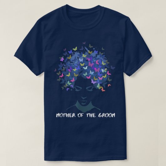 アフリカ系アメリカ人の母の日　花婿の母 Tシャツ (デザイン正面)