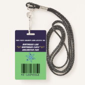 アフリカ系アメリカ人の気違いの科学者の男の子の誕生日 バッジ (裏面ランヤード)