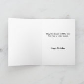 アフリカ系アメリカ人の父および娘のバースデー・カード カード (内部)