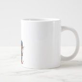 アフリカ系アメリカ人の父と息子の釣り ジャンボコーヒーマグカップ (右)