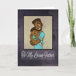 アフリカ系アメリカ人の父と息子 カード