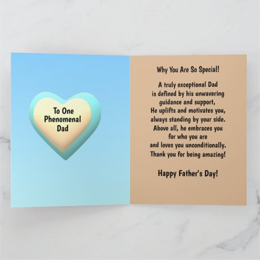 アフリカ系アメリカ人の特別パパの父の日に カード (内部)