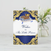アフリカ系アメリカ人の王子様からのベビーウィッシュ アドバイスカード (スタンド正面)