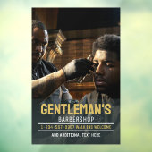 アフリカ系アメリカ人の理容店のデザインをカスタマイズする ウィンドウサイン (シート3)