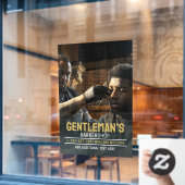 アフリカ系アメリカ人の理容店のデザインをカスタマイズ ウィンドウサイン (カフェ窓)