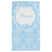 アフリカ系アメリカ人の男の子に感謝 スモールペーパーバッグ (裏面)