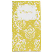 アフリカ系アメリカ人の男の子に感謝 スモールペーパーバッグ (裏面)