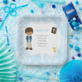 アフリカ系アメリカ人の男の子に感謝 ペーパープレート (パーティー)