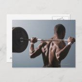 アフリカ系アメリカ人の男性がジムを作る2 ポストカード (正面/裏面)