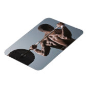 アフリカ系アメリカ人の男性がジムを作る2 マグネット (左側)