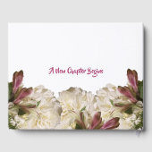 アフリカ系アメリカ人の白い野草 ゲストブック (裏面)