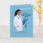 アフリカ系アメリカ人の白衣の儀式 カード (黄色い花)