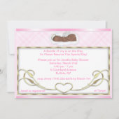 アフリカ系アメリカ人の睡眠の天使のシャワーの招待状 招待状 (正面)