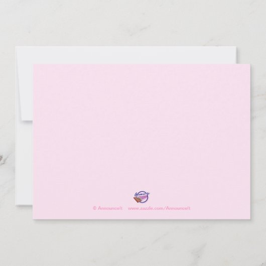 アフリカ系アメリカ人の睡眠の天使のシャワーの招待状 招待状 (裏面)