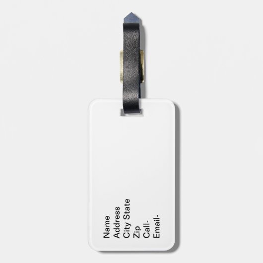 アフリカ系アメリカ人の砲兵 ラゲッジタグ (裏面縦)