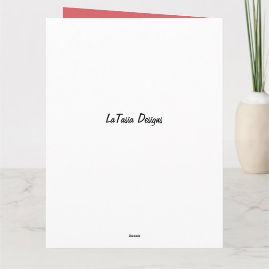 アフリカ系アメリカ人の祖母メリークリスマス カード (裏面)