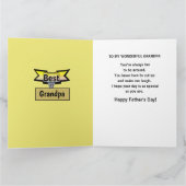 アフリカ系アメリカ人の祖父 父の日 カード (内部)