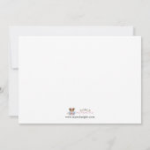 アフリカ系アメリカ人の秋の女の子のベビーシャワー招待状 招待状 (裏面)