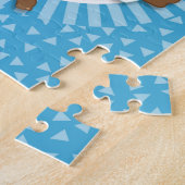 アフリカ系アメリカ人の空手の男の子の柔道の武道 ジグソーパズル (側面)