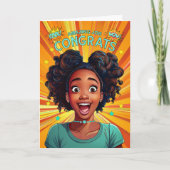 アフリカ系アメリカ人の素晴らしい仕事を祝10代のう カード (正面)