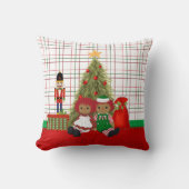 アフリカ系アメリカ人の縫いぐるみ人形の枕 クッション (正面)