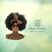 アフリカ系アメリカ人の美容師 ウィンドウサイン (シート3)