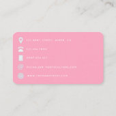 アフリカ系アメリカ人の美容師QRコードの名刺 名刺 (裏面)