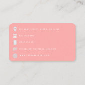 アフリカ系アメリカ人の美容師QRコードの名刺 名刺 (裏面)