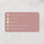 アフリカ系アメリカ人の美容師QRコードの名刺 名刺 (裏面)