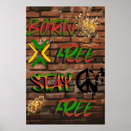 アフリカ系アメリカ人の自由・平等ポスター ポスター