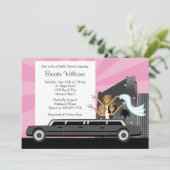 アフリカ系アメリカ人の花嫁のシャワー招待状 招待状 (スタンド正面)