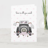 アフリカ系アメリカ人の花嫁レズ結婚ビアン カード (正面)