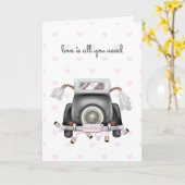 アフリカ系アメリカ人の花嫁レズ結婚ビアン カード (黄色い花)