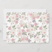 アフリカ系アメリカ人の花嫁結婚のガウンブライダルシャワー 招待状 (裏面)