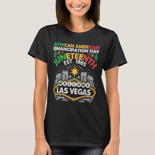 アフリカ系アメリカ人の解放記念日 ジューンティーンス 1865 Tシャツ (正面)