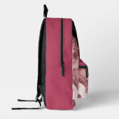 アフリカ系アメリカ人の言葉前向き付き少女 プリントバックパック (左)